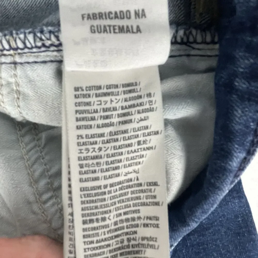 Hollister Women's Juniors Distressed Super Skinny Jeans Dark Wash 5R
